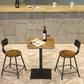 Industrial 1/3/4/5 Pieces Bar Table Set Round Pine Wood Counter Table with Stools for Cafe 3 Pieces: 1 Light Brown Table, 2 Brown Stools Clearhalo 'Bar Furniture' 'furn' 'furn_home_bar_bar_sets' 'Furniture' 'Home Bars & Bar Sets' 'home_bar_bar_sets' 'Kitchen & Dining Furniture' 6105205
