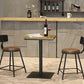 Industrial 1/3/4/5 Pieces Bar Table Set Round Pine Wood Counter Table with Stools for Cafe 3 Pieces: 1 Light Brown Table, 2 Light Brown Stools Clearhalo 'Bar Furniture' 'furn' 'furn_home_bar_bar_sets' 'Furniture' 'Home Bars & Bar Sets' 'home_bar_bar_sets' 'Kitchen & Dining Furniture' 6105206