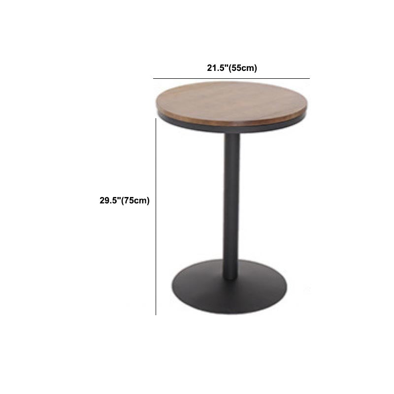 Industrial 1/3/4/5 Pieces Bar Table Set Round Pine Wood Counter Table with Stools for Cafe Clearhalo 'Bar Furniture' 'furn' 'furn_home_bar_bar_sets' 'Furniture' 'Home Bars & Bar Sets' 'home_bar_bar_sets' 'Kitchen & Dining Furniture' 6105210