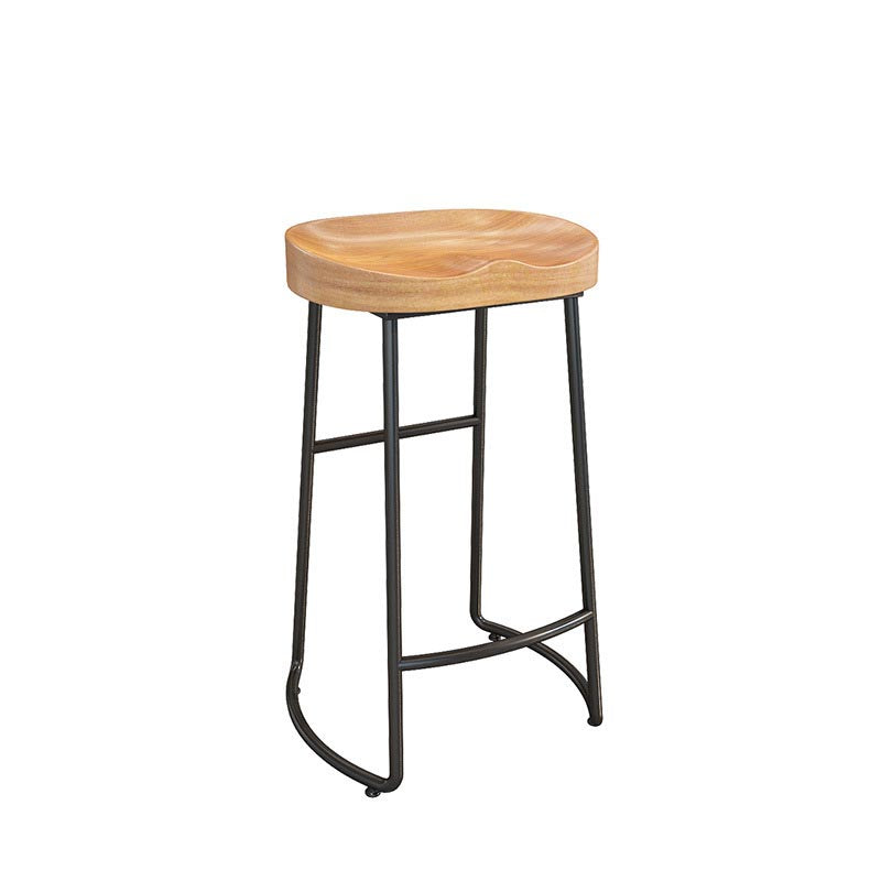 Modern 1/9 Pieces Bar Table Set Rectangle Wood Counter Table with Stools for Balcony Natural 30"H Stool (Single) Clearhalo 'Bar Furniture' 'furn' 'furn_home_bar_bar_sets' 'Furniture' 'Home Bars & Bar Sets' 'home_bar_bar_sets' 'Kitchen & Dining Furniture' 6105218