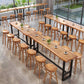 Modern 1/9 Pieces Bar Table Set Rectangle Wood Counter Table with Stools for Balcony Clearhalo 'Bar Furniture' 'furn' 'furn_home_bar_bar_sets' 'Furniture' 'Home Bars & Bar Sets' 'home_bar_bar_sets' 'Kitchen & Dining Furniture' 6105232