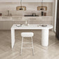 Ensemble de Table de Bar moderne 1/2 pièces, Table de comptoir en bois de pin avec tabourets hauts pour salle à manger