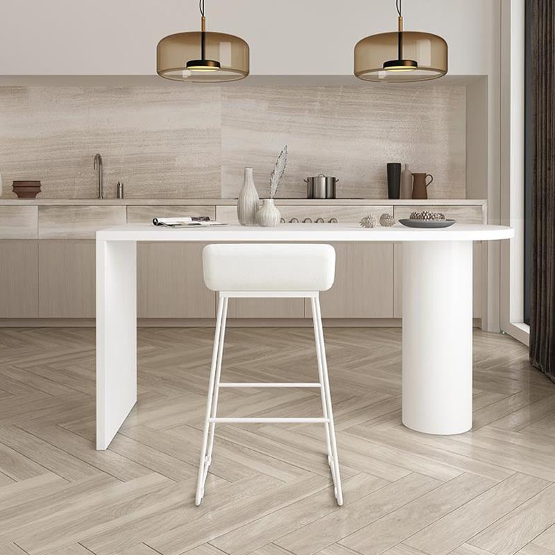 Ensemble de Table de Bar moderne 1/2 pièces, Table de comptoir en bois de pin avec tabourets hauts pour salle à manger