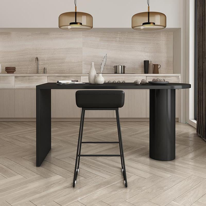 Ensemble de Table de Bar moderne 1/2 pièces, Table de comptoir en bois de pin avec tabourets hauts pour salle à manger