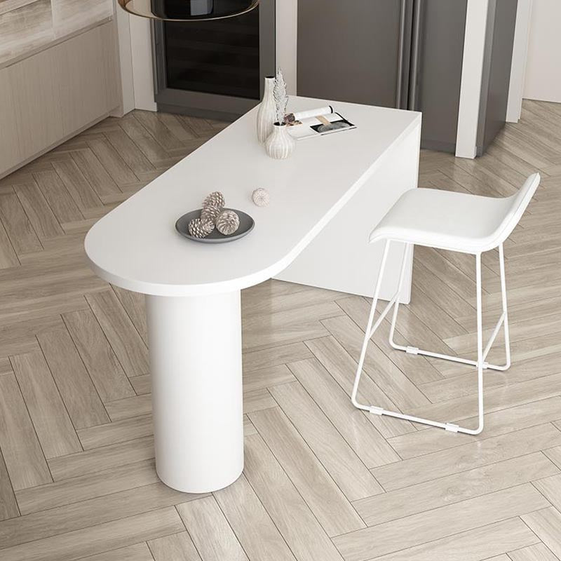 Ensemble de Table de Bar moderne 1/2 pièces, Table de comptoir en bois de pin avec tabourets hauts pour salle à manger
