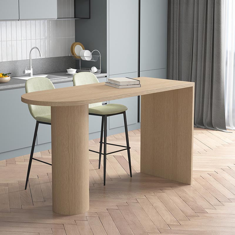 Modern Bar Table Set 1/3 Pieces Pine Wood Counter Table with High Stools for Balcony Clearhalo 'Bar Furniture' 'furn' 'furn_home_bar_bar_sets' 'Furniture' 'Home Bars & Bar Sets' 'home_bar_bar_sets' 'Kitchen & Dining Furniture' 6105298