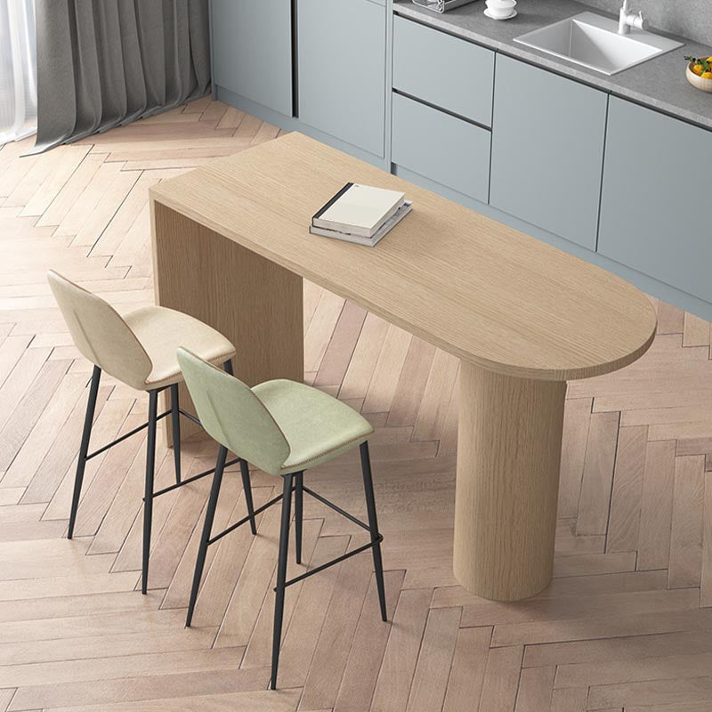 Modern Bar Table Set 1/3 Pieces Pine Wood Counter Table with High Stools for Balcony Clearhalo 'Bar Furniture' 'furn' 'furn_home_bar_bar_sets' 'Furniture' 'Home Bars & Bar Sets' 'home_bar_bar_sets' 'Kitchen & Dining Furniture' 6105300