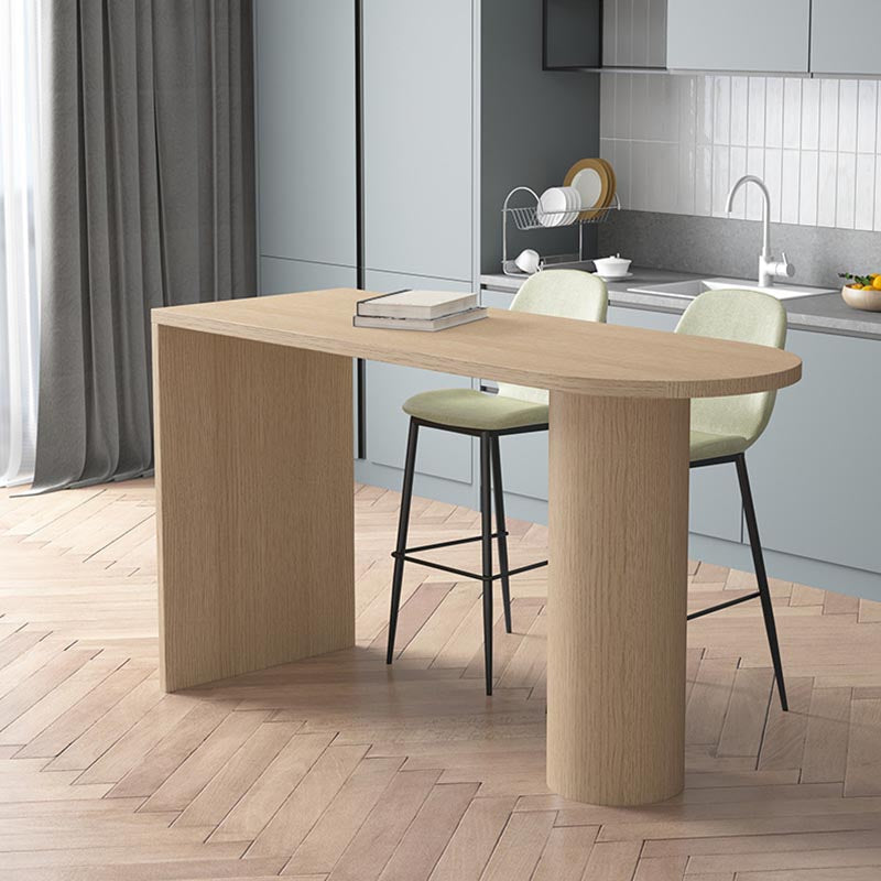 Modern Bar Table Set 1/3 Pieces Pine Wood Counter Table with High Stools for Balcony Clearhalo 'Bar Furniture' 'furn' 'furn_home_bar_bar_sets' 'Furniture' 'Home Bars & Bar Sets' 'home_bar_bar_sets' 'Kitchen & Dining Furniture' 6105309