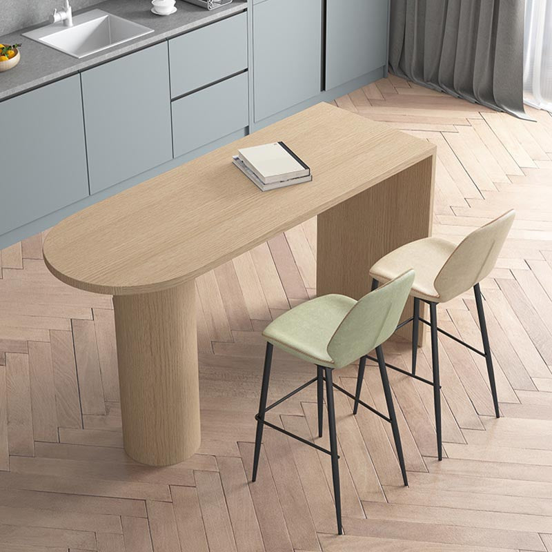 Modern Bar Table Set 1/3 Pieces Pine Wood Counter Table with High Stools for Balcony Clearhalo 'Bar Furniture' 'furn' 'furn_home_bar_bar_sets' 'Furniture' 'Home Bars & Bar Sets' 'home_bar_bar_sets' 'Kitchen & Dining Furniture' 6105310