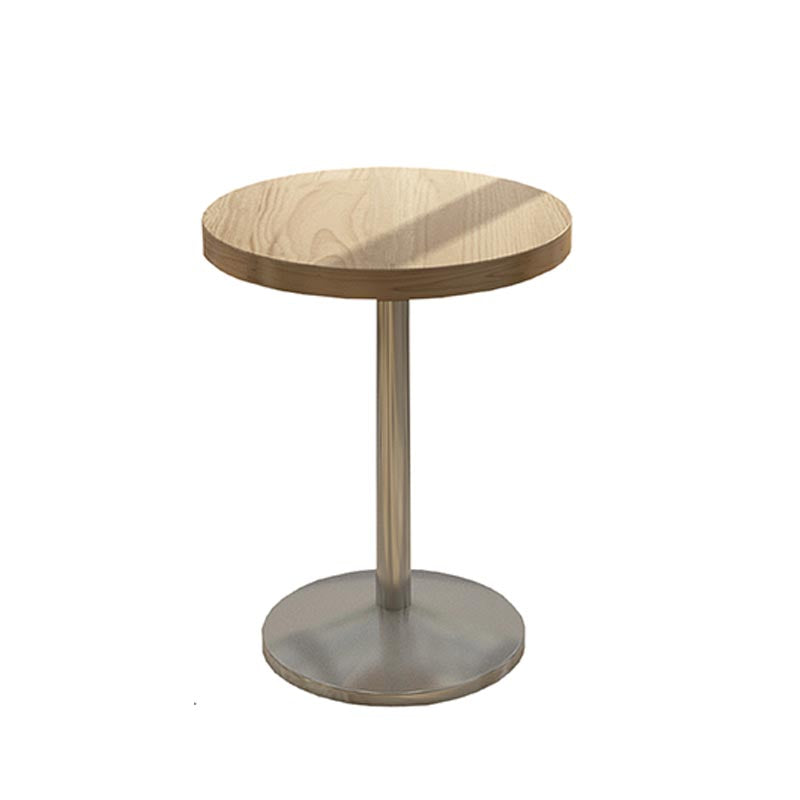 1/2/3/5 Pieces Stools Set Industrial Chrome Metal Pub Table Set for Small Places Wood 23.6"L x 23.6"W Clearhalo 'Bar Furniture' 'furn' 'furn_home_bar_bar_sets' 'Furniture' 'Home Bars & Bar Sets' 'home_bar_bar_sets' 'Kitchen & Dining Furniture' 6105350