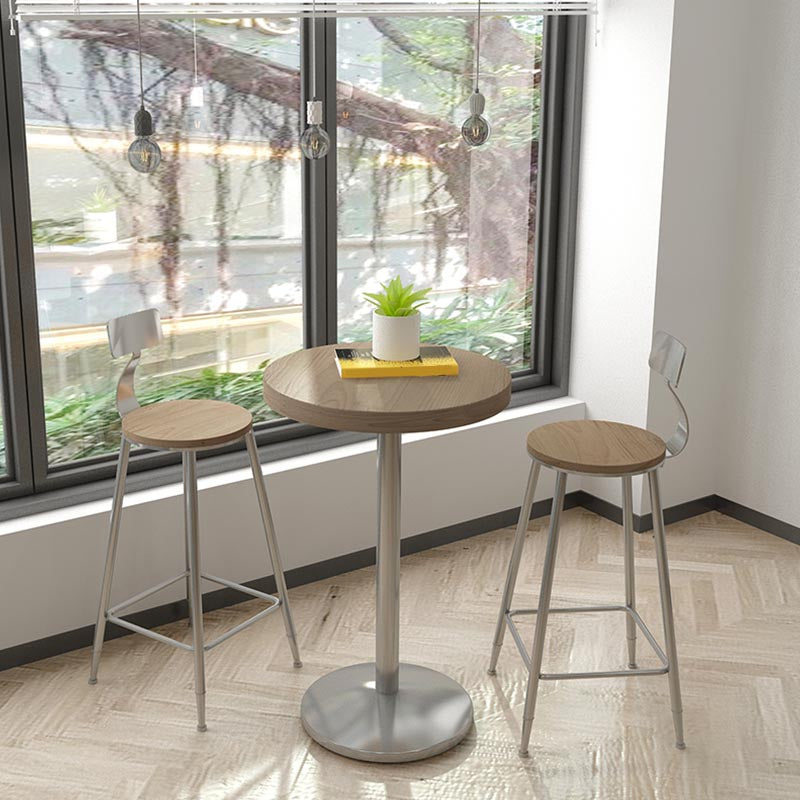 1/2/3/5 Pieces Stools Set Industrial Chrome Metal Pub Table Set for Small Places Clearhalo 'Bar Furniture' 'furn' 'furn_home_bar_bar_sets' 'Furniture' 'Home Bars & Bar Sets' 'home_bar_bar_sets' 'Kitchen & Dining Furniture' 6105352