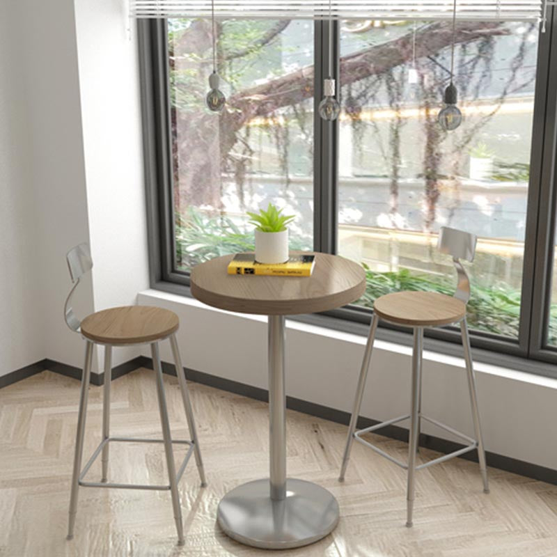1/2/3/5 Pieces Stools Set Industrial Chrome Metal Pub Table Set for Small Places Clearhalo 'Bar Furniture' 'furn' 'furn_home_bar_bar_sets' 'Furniture' 'Home Bars & Bar Sets' 'home_bar_bar_sets' 'Kitchen & Dining Furniture' 6105365