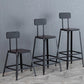 Ensemble de Table de Bar industrielle 1/3/5 pièces, Table de comptoir ronde en bois de pin avec tabourets pour Bar