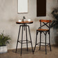 Industrial Round Bar Table Set 1/2 Pieces Solid Wood Bar Table Set for Indoor