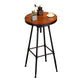 Industrial Round Bar Table Set 1/2 Pieces Solid Wood Bar Table Set for Indoor