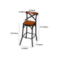 Industrial Round Bar Table Set 1/2 Pieces Solid Wood Bar Table Set for Indoor