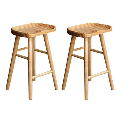 Moderne rechthoekige pub-eetset 1/2/3-delige massief houten aanrechttafel