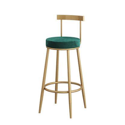 Modern 1/3 Pieces Bar Table Set Stone Counter Table with High Stools for Milk Tea Shop Gold 30"H Stool (Single) Clearhalo 'Bar Furniture' 'furn' 'furn_home_bar_bar_sets' 'Furniture' 'Home Bars & Bar Sets' 'home_bar_bar_sets' 'Kitchen & Dining Furniture' 6105457