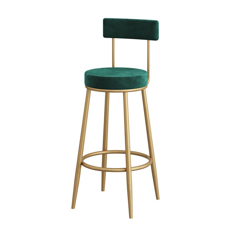 Modern 1/3 Pieces Bar Table Set Stone Counter Table with High Stools for Milk Tea Shop Green 30"H Stool (Single) Clearhalo 'Bar Furniture' 'furn' 'furn_home_bar_bar_sets' 'Furniture' 'Home Bars & Bar Sets' 'home_bar_bar_sets' 'Kitchen & Dining Furniture' 6105458