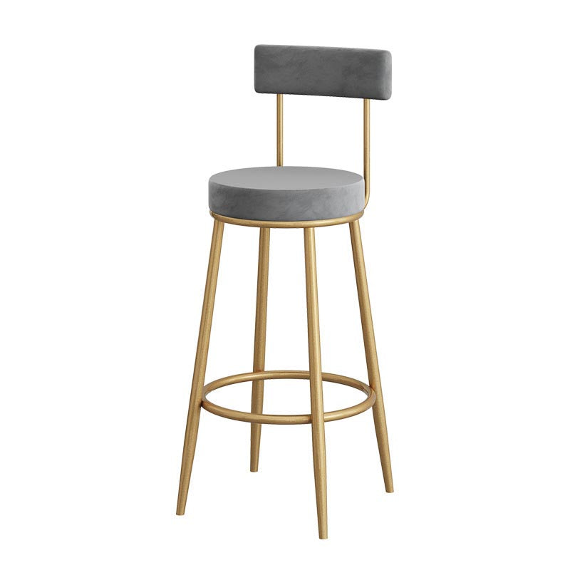 Modern 1/3 Pieces Bar Table Set Stone Counter Table with High Stools for Milk Tea Shop Grey 30"H Stool (Single) Clearhalo 'Bar Furniture' 'furn' 'furn_home_bar_bar_sets' 'Furniture' 'Home Bars & Bar Sets' 'home_bar_bar_sets' 'Kitchen & Dining Furniture' 6105460
