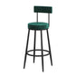 Modern 1/3 Pieces Bar Table Set Stone Counter Table with High Stools for Milk Tea Shop Light-Green 30"H Stool (Single) Clearhalo 'Bar Furniture' 'furn' 'furn_home_bar_bar_sets' 'Furniture' 'Home Bars & Bar Sets' 'home_bar_bar_sets' 'Kitchen & Dining Furniture' 6105464