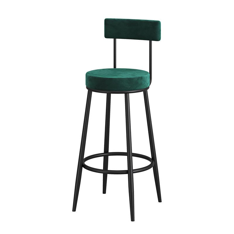 Modern 1/3 Pieces Bar Table Set Stone Counter Table with High Stools for Milk Tea Shop Light-Green 30"H Stool (Single) Clearhalo 'Bar Furniture' 'furn' 'furn_home_bar_bar_sets' 'Furniture' 'Home Bars & Bar Sets' 'home_bar_bar_sets' 'Kitchen & Dining Furniture' 6105464