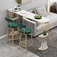 Modern 1/3 Pieces Bar Table Set Stone Counter Table with High Stools for Milk Tea Shop Clearhalo 'Bar Furniture' 'furn' 'furn_home_bar_bar_sets' 'Furniture' 'Home Bars & Bar Sets' 'home_bar_bar_sets' 'Kitchen & Dining Furniture' 6105469