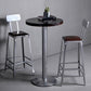 Set tavolo da bar in legno massello stile industriale da 1/2/3 pezzi