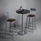 Set tavolo da bar in legno massello stile industriale da 1/2/3 pezzi