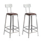 Set tavolo da bar in legno massello stile industriale da 1/2/3 pezzi