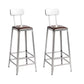 Set tavolo da bar in legno massello stile industriale da 1/2/3 pezzi