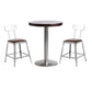 Set tavolo da bar in legno massello stile industriale da 1/2/3 pezzi
