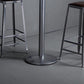 Set tavolo da bar in legno massello stile industriale da 1/2/3 pezzi