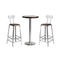 Set tavolo da bar in legno massello stile industriale da 1/2/3 pezzi