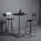 Set tavolo da bar in legno massello stile industriale da 1/2/3 pezzi