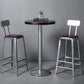 Set tavolo da bar in legno massello stile industriale da 1/2/3 pezzi