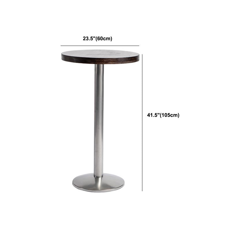 Set tavolo da bar in legno massello stile industriale da 1/2/3 pezzi