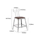 Set tavolo da bar in legno massello stile industriale da 1/2/3 pezzi