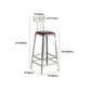 Set tavolo da bar in legno massello stile industriale da 1/2/3 pezzi