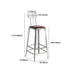 Set tavolo da bar in legno massello stile industriale da 1/2/3 pezzi