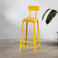 Industrial 1/5 Pieces Bar Table Set Rectangle Wood Counter Table with High Stools for Cafe Yellow 30"H Stool (Single) Clearhalo 'Bar Furniture' 'furn' 'furn_home_bar_bar_sets' 'Furniture' 'Home Bars & Bar Sets' 'home_bar_bar_sets' 'Kitchen & Dining Furniture' 6105528
