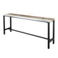 Industrial 1/5 Pieces Bar Table Set Rectangle Wood Counter Table with High Stools for Cafe White 110"L x 16"W Clearhalo 'Bar Furniture' 'furn' 'furn_home_bar_bar_sets' 'Furniture' 'Home Bars & Bar Sets' 'home_bar_bar_sets' 'Kitchen & Dining Furniture' 6105532