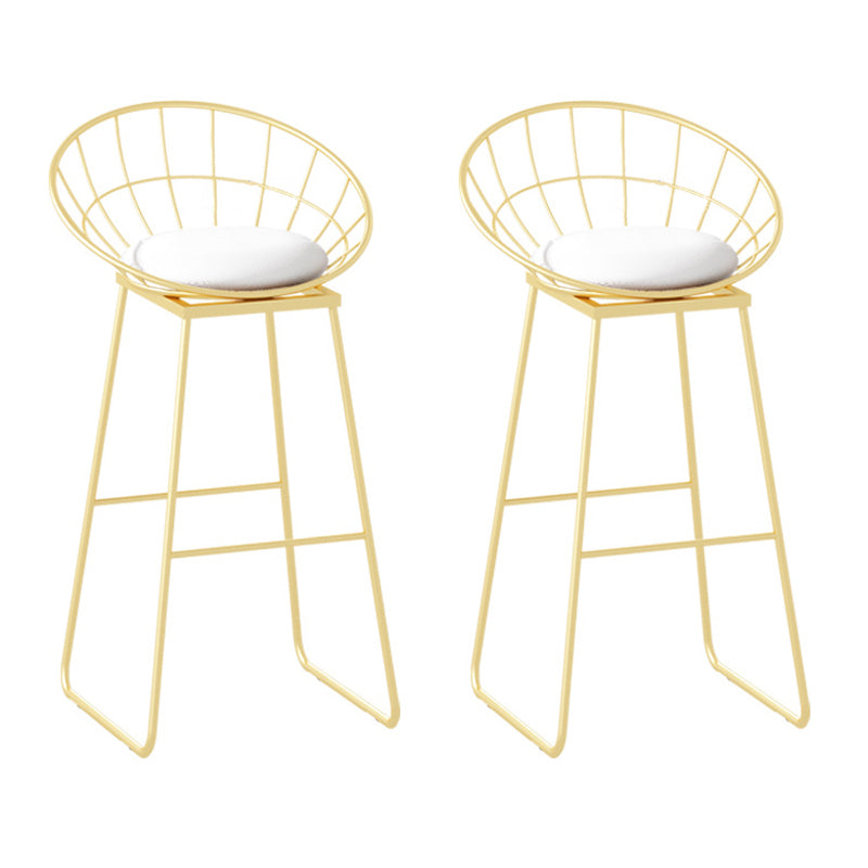 Glam Style Rectangle Bar Table 1/2/7 Pieces Faux Marble Counter Table Gold 30"H Stools (Set of 2) Clearhalo 'Bar Furniture' 'furn' 'furn_home_bar_bar_sets' 'Furniture' 'Home Bars & Bar Sets' 'home_bar_bar_sets' 'Kitchen & Dining Furniture' 6105549