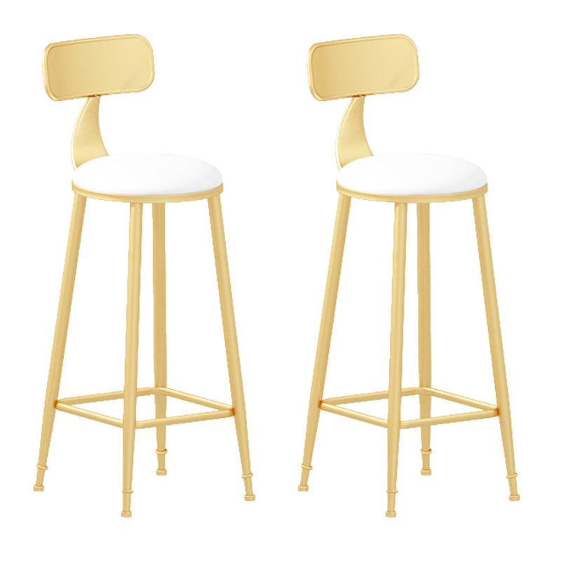 Glam Style Rectangle Bar Table 1/2/7 Pieces Faux Marble Counter Table White 30"H Stools (Set of 2) Clearhalo 'Bar Furniture' 'furn' 'furn_home_bar_bar_sets' 'Furniture' 'Home Bars & Bar Sets' 'home_bar_bar_sets' 'Kitchen & Dining Furniture' 6105552