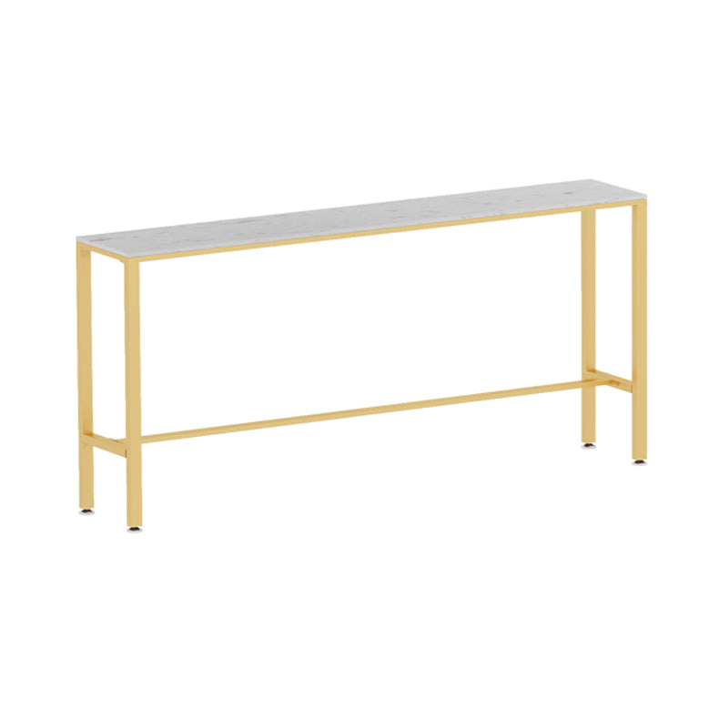 Glam Style Rectangle Bar Table 1/2/7 Pieces Faux Marble Counter Table Clearhalo 'Bar Furniture' 'furn' 'furn_home_bar_bar_sets' 'Furniture' 'Home Bars & Bar Sets' 'home_bar_bar_sets' 'Kitchen & Dining Furniture' 6105554
