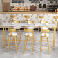Glam Style Rectangle Bar Table 1/2/7 Pieces Faux Marble Counter Table Clearhalo 'Bar Furniture' 'furn' 'furn_home_bar_bar_sets' 'Furniture' 'Home Bars & Bar Sets' 'home_bar_bar_sets' 'Kitchen & Dining Furniture' 6105558