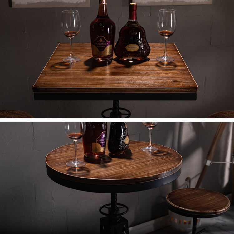 Ensemble de Table de Bar de Style industriel, 1/3 pièces, ensemble de Table de Bar en bois massif