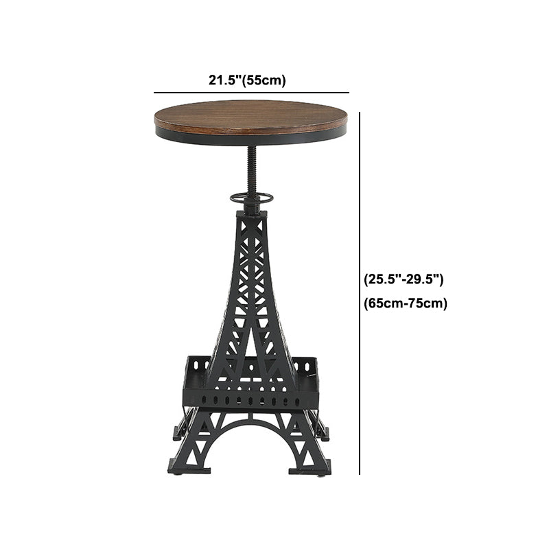 Ensemble de Table de Bar de Style industriel, 1/3 pièces, ensemble de Table de Bar en bois massif