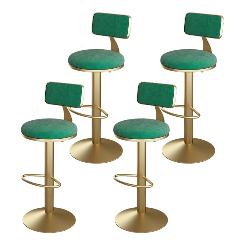 Glam Style Stone Bar Table 1/3/4 Pieces Counter Table with Upholstered Stools Green 29.5"H Stool (Set of 4) Clearhalo 'Bar Furniture' 'furn' 'furn_home_bar_bar_sets' 'Furniture' 'Home Bars & Bar Sets' 'home_bar_bar_sets' 'Kitchen & Dining Furniture' 6105604