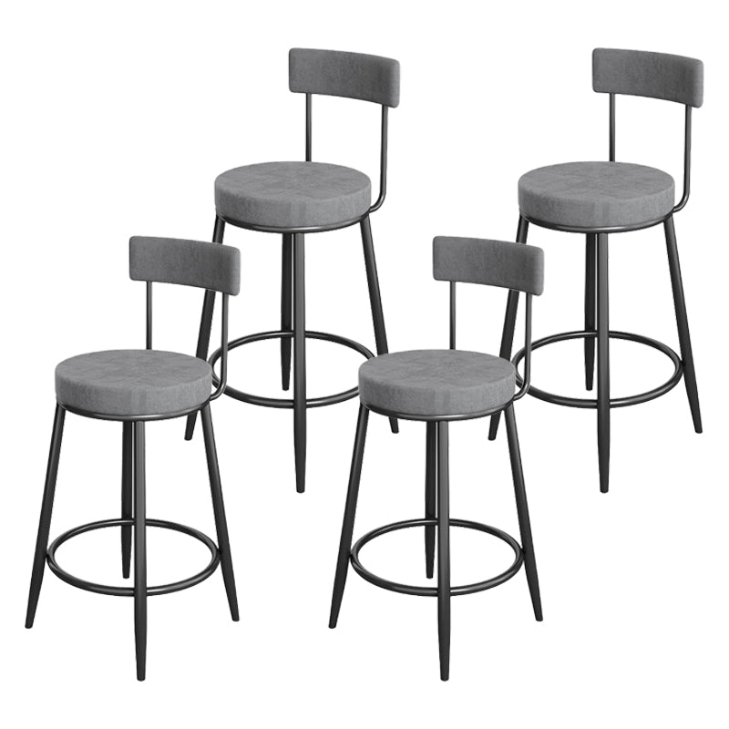Glam Style Stone Bar Table 1/3/4 Pieces Counter Table with Upholstered Stools Light Gray 29.5"H Stool (Set of 4) Clearhalo 'Bar Furniture' 'furn' 'furn_home_bar_bar_sets' 'Furniture' 'Home Bars & Bar Sets' 'home_bar_bar_sets' 'Kitchen & Dining Furniture' 6105605